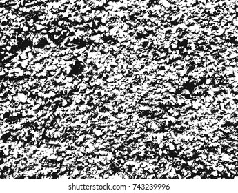 Spotty surface. White, black background.