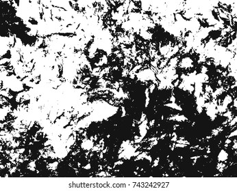 Spotty surface. White, black background.