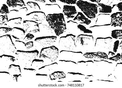 Spotty surface. White and black background.
