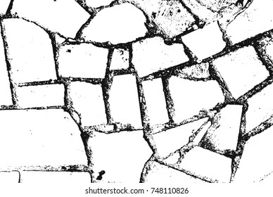Spotty surface. White and black background.