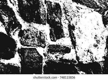 Spotty surface. White and black background.