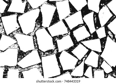 Spotty surface. White and black background.