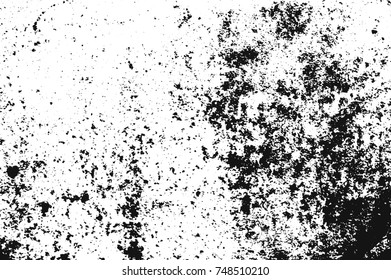 Spotty surface. White and black background.