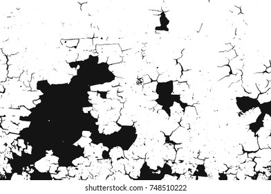 Spotty surface. White and black background.