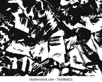 Spotty surface. White and black background.