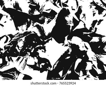 Spotty surface. White and black background.