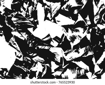 Spotty surface. White and black background.