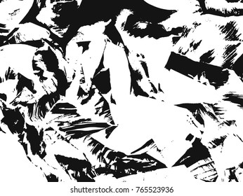 Spotty surface. White and black background.