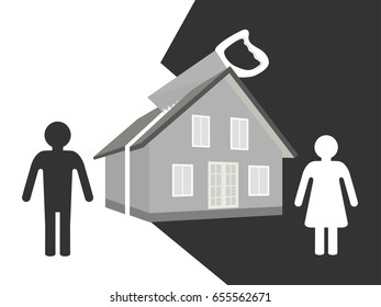 Spouses divide property after divorce