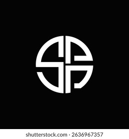 SPP logo SPP icon SPP monogram SPP letter minimalist Circle flat Unique modern abstract logo design.
