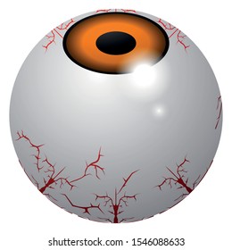 Sppoky zombie eye. Halloween season - Vector illustration