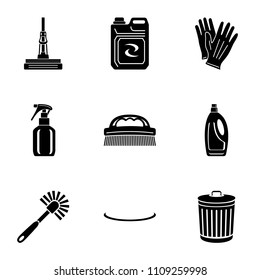 Sprawling icons set. Simple set of 9 sprawling vector icons for web isolated on white background