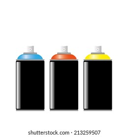 Spray aerosol paint cans