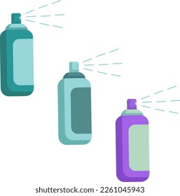 Spray, spray contra insectos, plagas, botella azul de plástico, pulverización