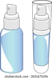 vectores de bomba de botellas de alcohol para pulverización 
