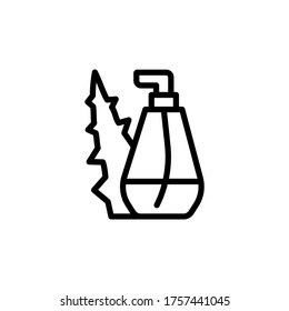 Spray aloe vera icon. Simple line, outline vector elements of healing plant icons for ui and ux, website or mobile application
