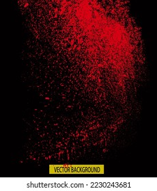 pintura roja de fondo negro, pintura roja derramada sobre fondo negro