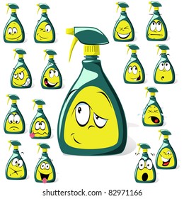 spray bottle cartoon