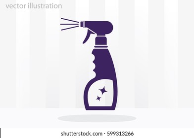 spray bottle of cleaning icon vector