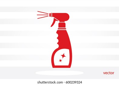 spray bottle of cleaning icon vector