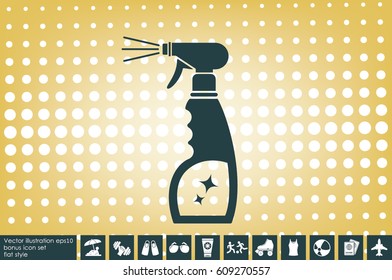 spray bottle of cleaning icon vector