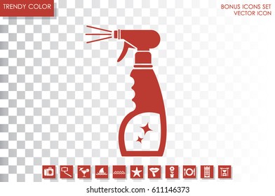 spray bottle of cleaning icon vector