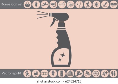 spray bottle of cleaning icon vector