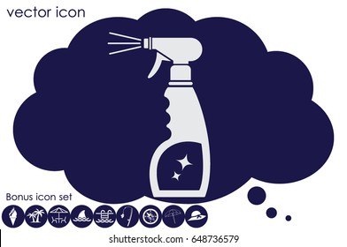 spray bottle of cleaning icon vector