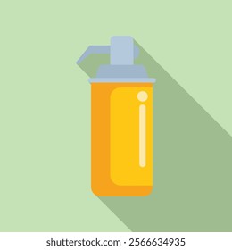 Spray bottle dispensing liquid soap for hand washing, personal hygiene and clean hands concept