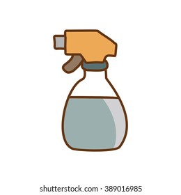 Spray Bottle Doodle Icon