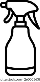 Spray bottle editable outline icon design