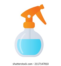 Diseño de un icono editable plano de una botella de spray 

