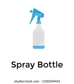 Spray bottle flat icon 