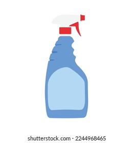 Ilustración plana de la botella de aerosol. Limpiar elemento de diseño de iconos en fondo blanco aislado