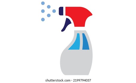 spray bottle with glass cleaner