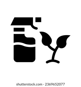 spray bottle glyph icon illustration vector graphic. Simple element illustration vector graphic, suitable for app, websites, and presentations isolated on white background