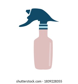 Spray bottle. Hairdresser tool flat isoleted vector icon