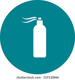 Spray, bottle, hairspray icon vector image. Can also be used for household objects. Suitable for use on web apps, mobile apps and print media.
