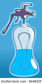  spray bottle with half filled liquid	