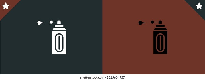 Spray bottle icon. Aerosol spray can vector illustration. Men's perfume, deodorant or lotion symbol