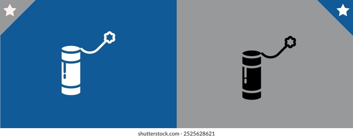 Spray bottle icon. Aerosol spray can vector illustration. Men's perfume, deodorant or lotion symbol.