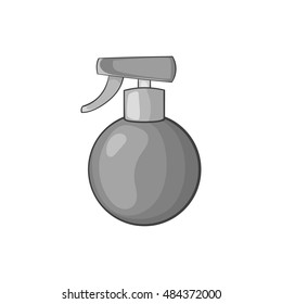 Spray bottle icon in black monochrome style isolated on white background vector illustration