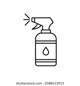 Spray bottle icon Flat illustration sign
