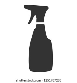 Spray bottle icon in flat style isolated on white background. For your design, logo. Vector illustration.