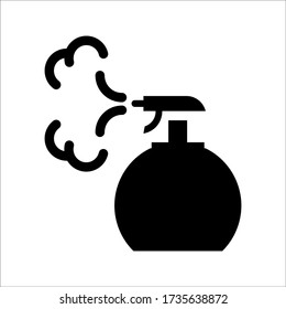 Spray bottle icon illustration vector isolated sign symbol on white background