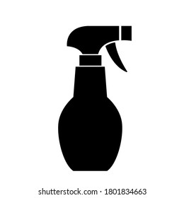 Icono del frasco de pulverización, logotipo aislado en fondo blanco
