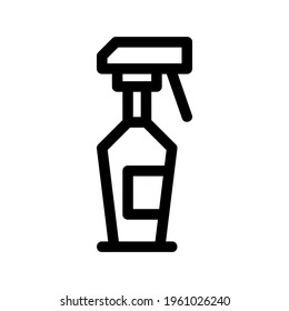 spray bottle icon or logo isolated sign symbol vector illustration - high quality black style vector icons
