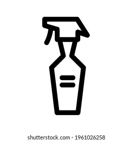 spray bottle icon or logo isolated sign symbol vector illustration - high quality black style vector icons
