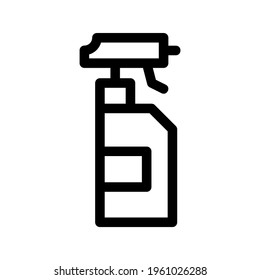 spray bottle icon or logo isolated sign symbol vector illustration - high quality black style vector icons
