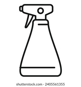 Spray bottle icon outline vector. Hand wash. Dispenser canister haze